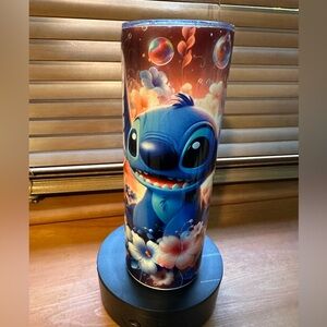 Cute Blue Alien Cartoon Tumbler | Fun Space Character | Stainless Steel Cup